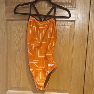 Arena Women's One Piece Swimsuit in Bold Orange